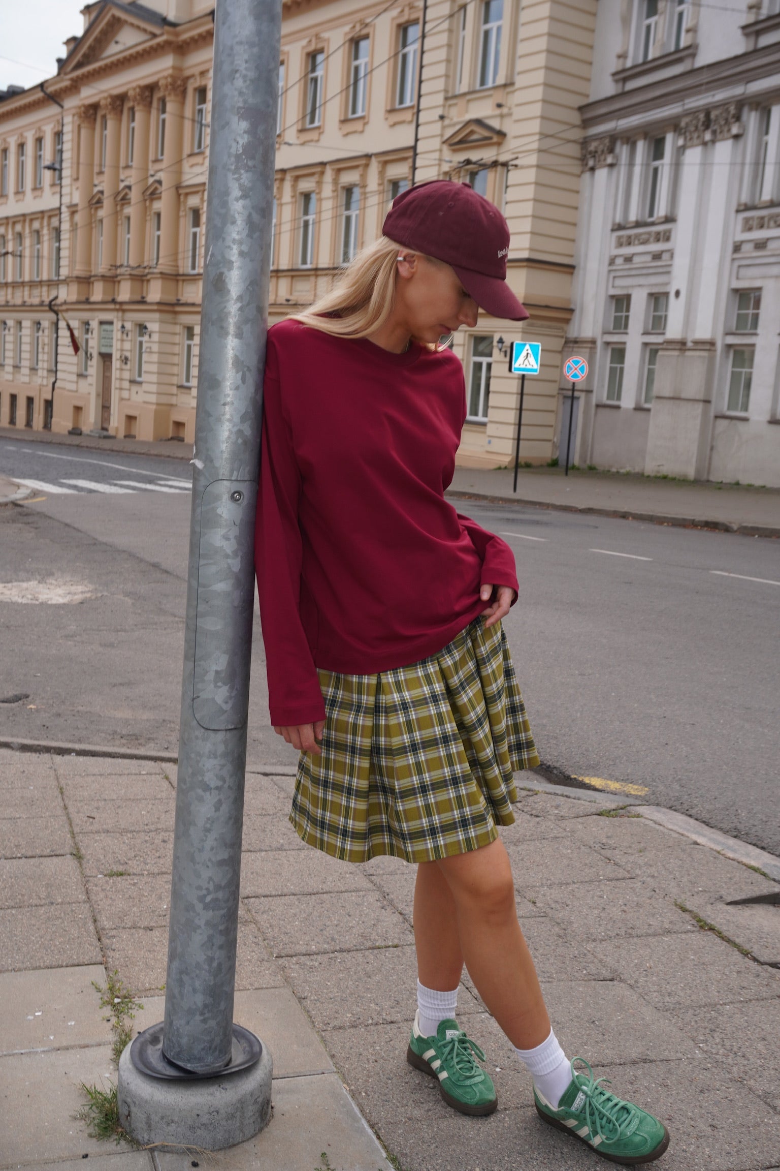 Bordo BASIC LONG marškinėliai