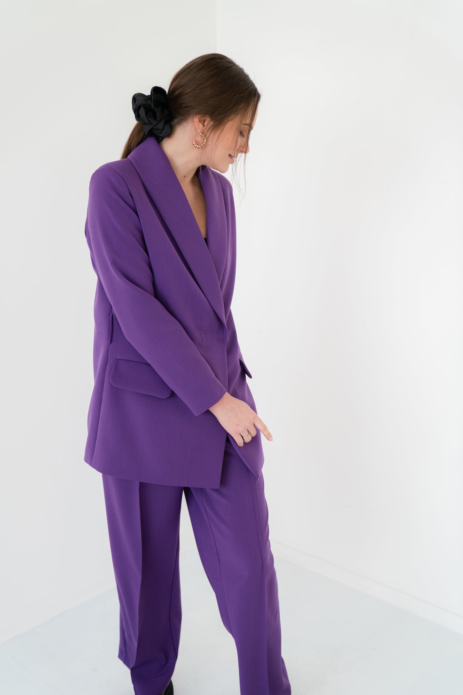 Purple CLASSY WIDE suit