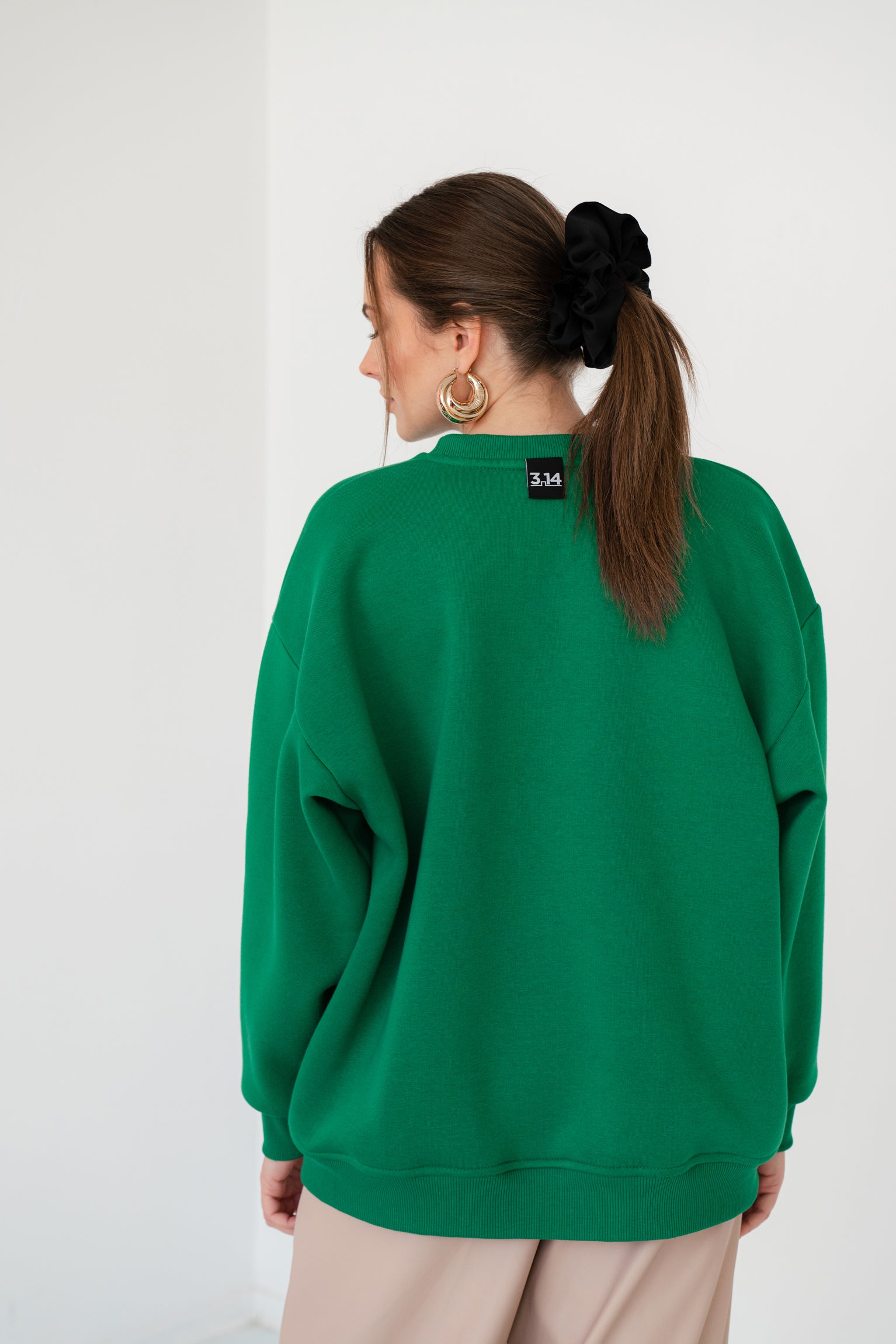 Žalias BASIC OVERSIZED džemperis